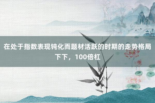 在处于指数表现钝化而题材活跃的时期的走势格局下下，100倍杠